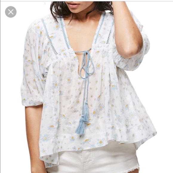 Free People Tops - Free People Daisy Print Blouse